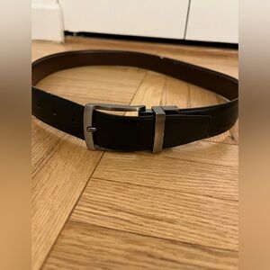 6 Men's Black and Brown Leather Belts